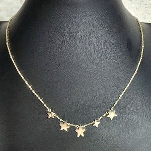 Kendra Scott Jae 5 Star Choker Necklace in Gold.